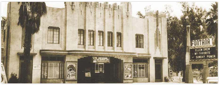 Center Stage Fontana Theater in 1937